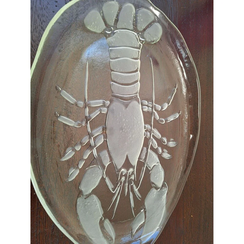 Swedish Kosta Boda lobster plate